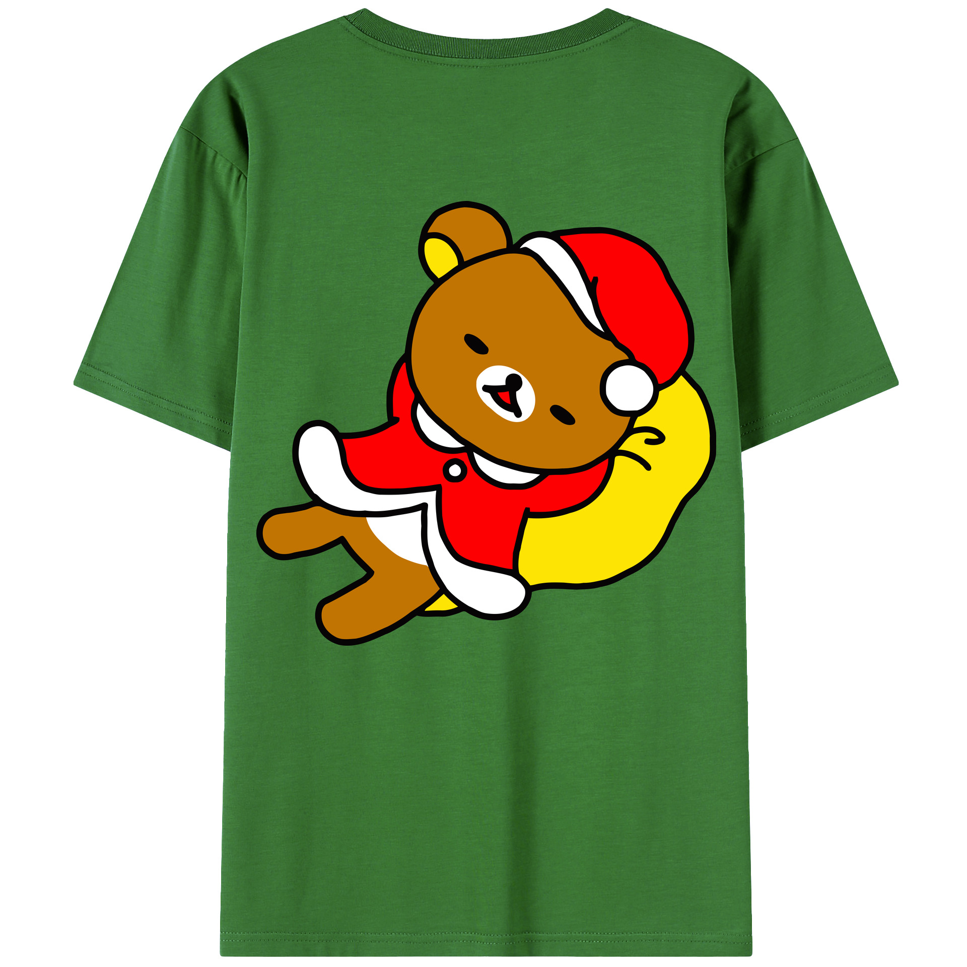 （画像用） リラックマ リラックマ キイロイトリ Rilakkuma Korilakkuma Kiiroitori レディース半袖Tシャツ(バックプリント)